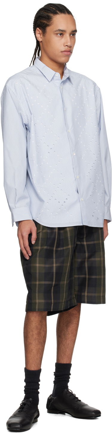 Šortky Comme des Garçons Comme des Garçons Homme Pleated Plaid Shorts Zelené | HO-P035-051, 3
