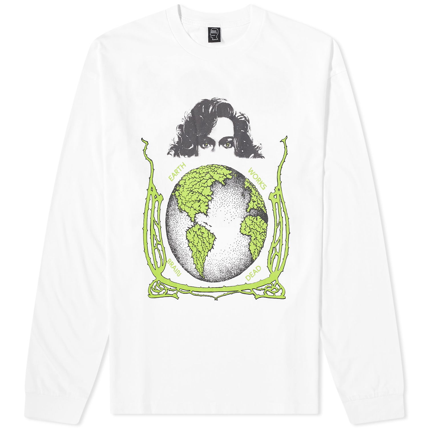 Tričko Brain Dead Brain Dead Conspiracy Long Sleeve Tee Biela | BDF23T01003556WH01, 0