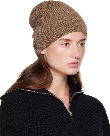 Kulicha Courrèges Courrèges Light Wool Beanie Hnedá | 325MCP017FI0036, 1