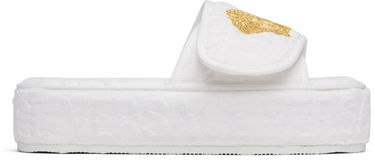 Spodná bielizeň a ponožky Versace Versace 'Versace Allover' Slippers Biela | ZSL000003_ZCOSP052, 0