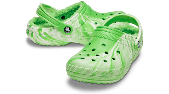 Classic Lined Glow-in-the-Dark Marbled Clogs