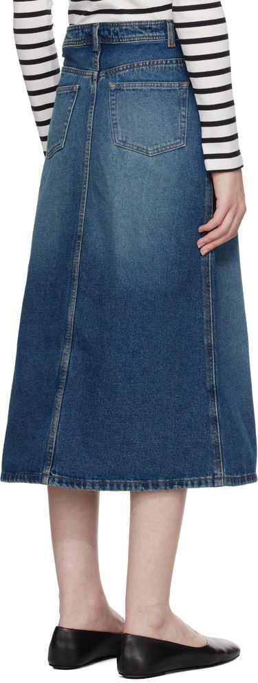 Sukňa A.P.C. Denim Midi Skirt Modrá | COHFC-F06423, 2