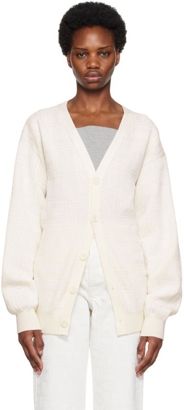 Sveter VETEMENTS Barcode Knit Cardigan Biela | VL14KN600W, 0