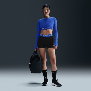 Crop Top Nike Pro 3" Training Shorts Modrá | CZ9857-026, 0