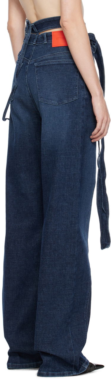 Džínsy Ottolinger Ottolinger Wrap Jeans Modrá | 1700209, 2