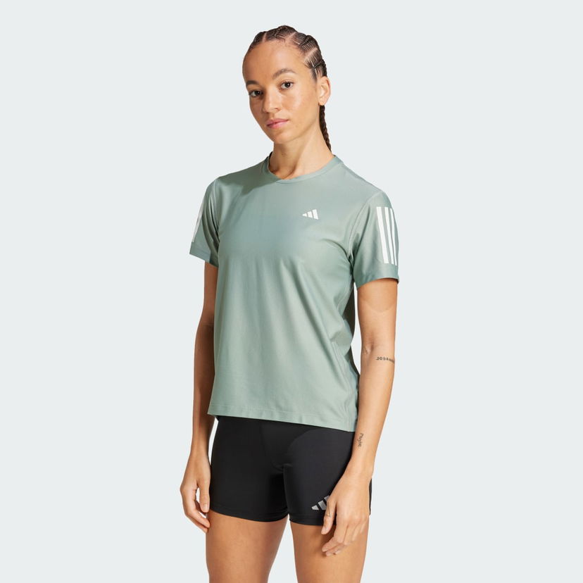 Tričko adidas Performance Own the Run Tee Zelené | JD6434