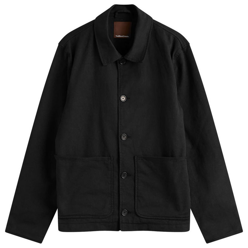Bunda YMC YMC Groundhog Chore Jacket, Size Small Čierna | P5AZB-01