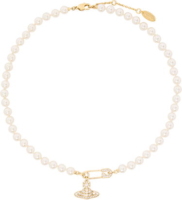 Náhrdelník Vivienne Westwood Pearl Necklace With Pendant Metalická | 63010072-02R233-IM, 0