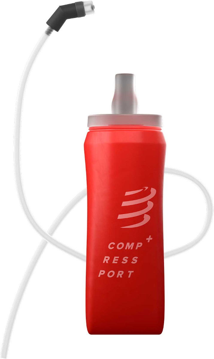 Fľaše Compressport ErgoFlask 500mL Hydration Bottle with Tube Červená | cu00075b-300