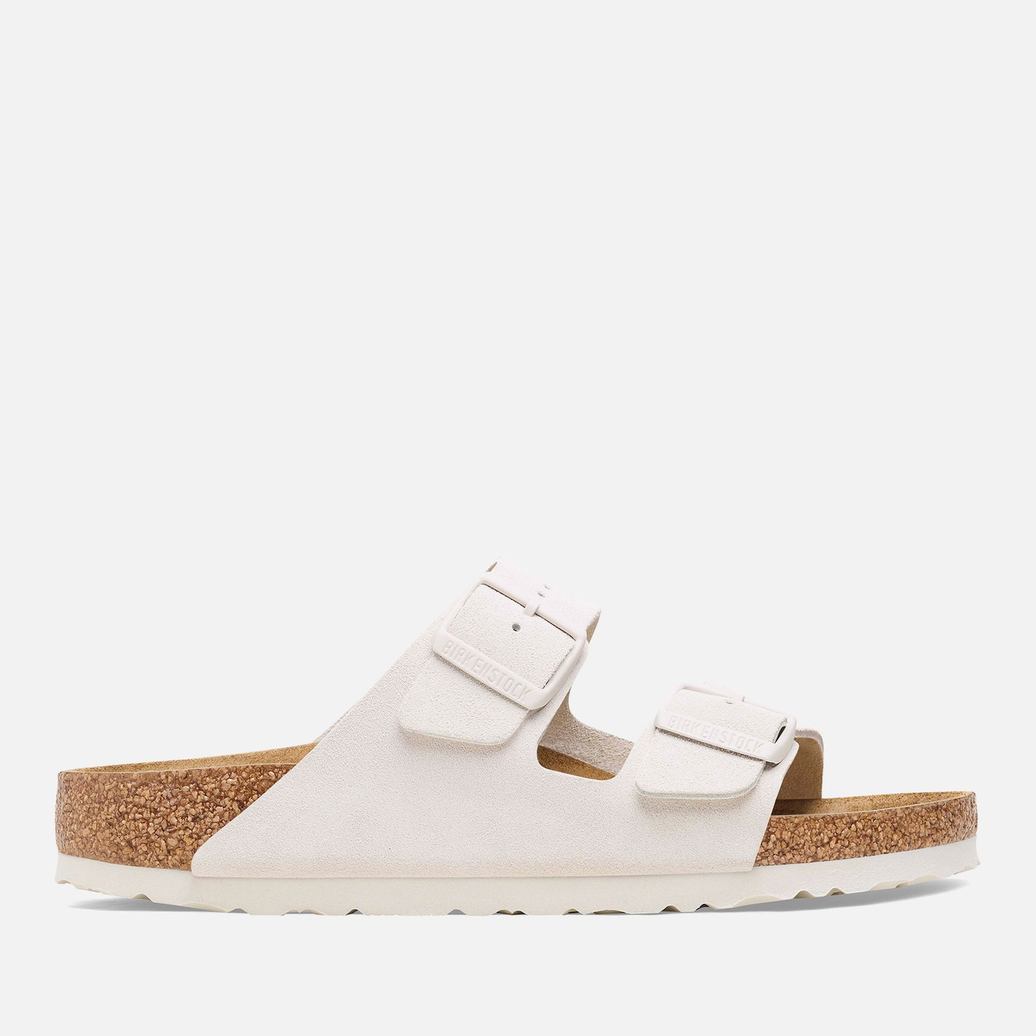 Tenisky a topánky Birkenstock Men's Arizona Slim Fit Suede Double Strap Sandals - Antique White Béžová | 1026817, 0