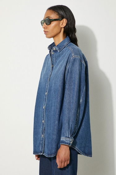 Košeľa Samsoe Samsoe Samsoe Samsoe Salea Relaxed Denim Shirt Modrá | F24200016, 3