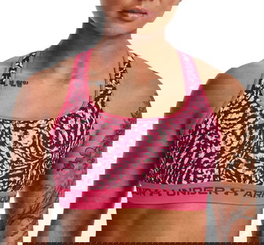 Podprsenka Under Armour Crossback Mid Print Bra Ružová | 1361042-975, 0