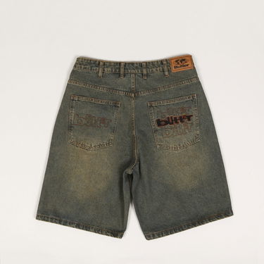 Šortky Butter Goods Butter Goods Warp Denim Shorts Modrá | butter-goods-warped-denim-shorts-dirty-wash-indigo, 2