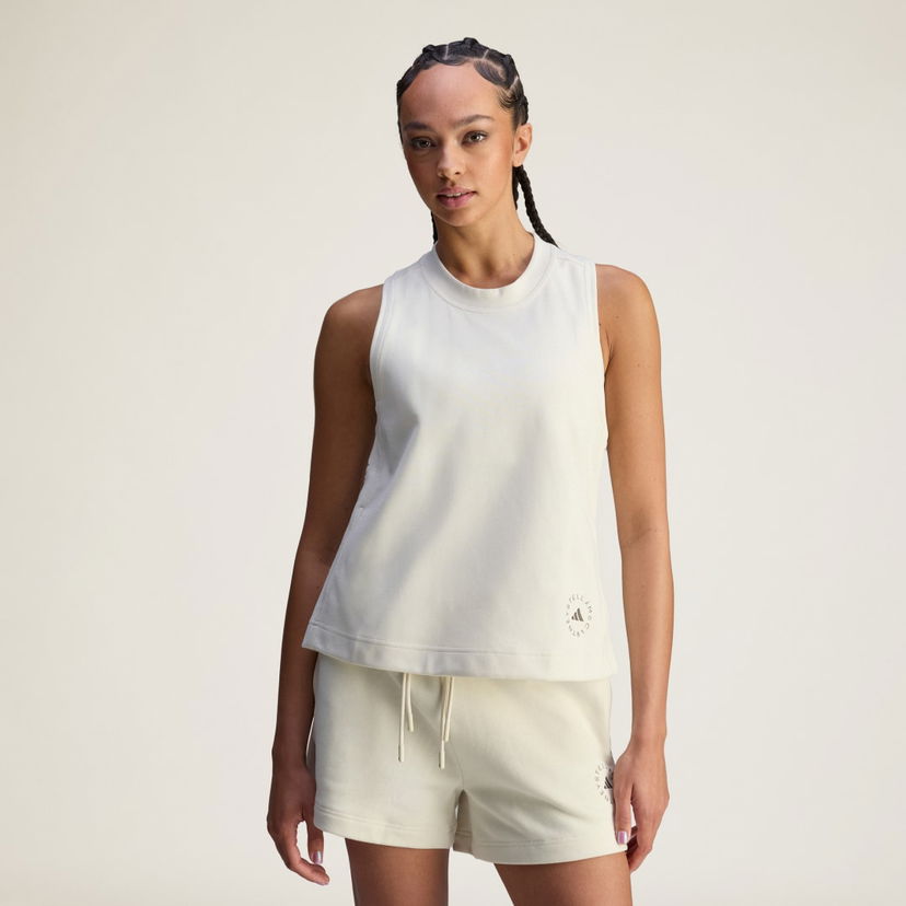 Tielko adidas Performance adidas by Stella McCartney Logo Tank Top Biela | JW4479