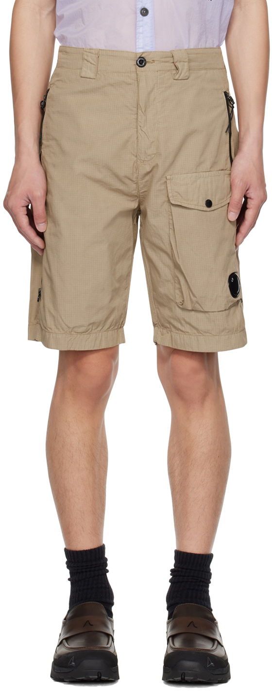 Šortky C.P. Company Garment-Dyed Utility Shorts Béžová | 14CMBE287A-006272G, 0