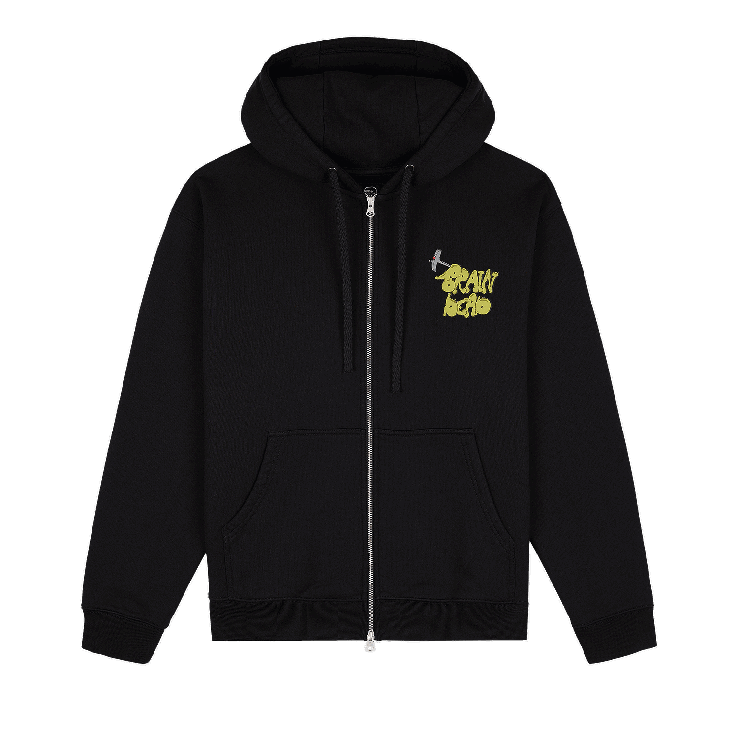 Mikina Brain Dead Stoned Head Zip Hoodie Čierna | BDW22T20002762BK01, 0