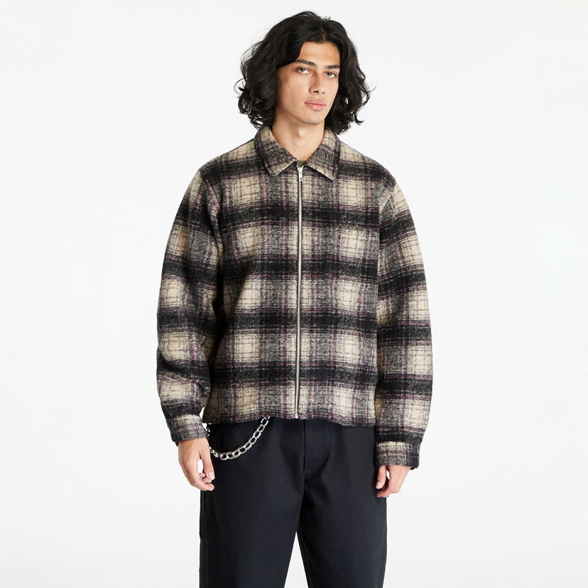 Košeľa Stüssy Stüssy Wool Plaid Zip Shirt Rôznofarebný | 1110297 lilac