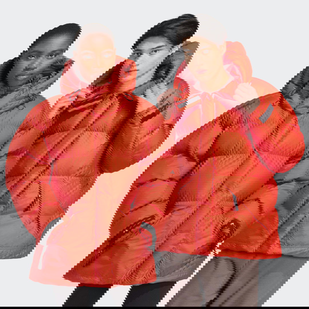 Prešívaná bunda adidas Originals Stella McCartney x Mid-Length Padded Winter Jacket Červená | IA9125, 0