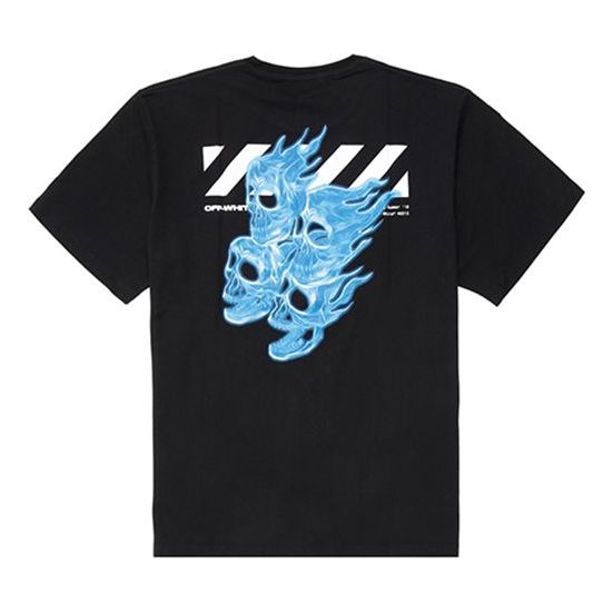 Tričko Off-White Skeleton Print Oversized T-Shirt Čierna | OMAA038S191850171088, 0