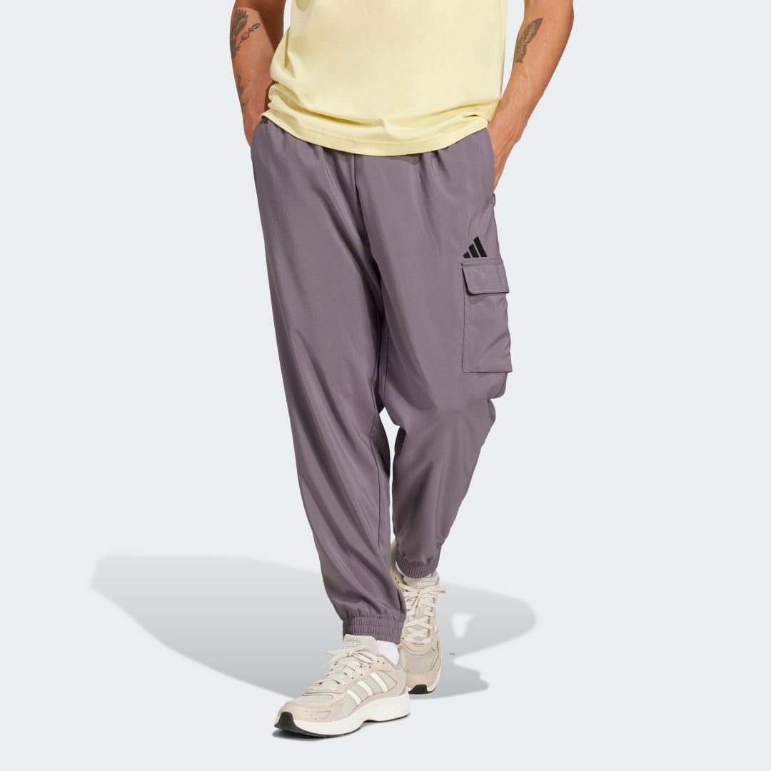 Cargo nohavice adidas Performance Essentials Small Logo Cargo Pants Fialová | JD1822, 0