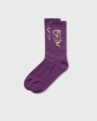 Ponožky Butter Goods Scribble Crew Socks Fialová | P24298, 3