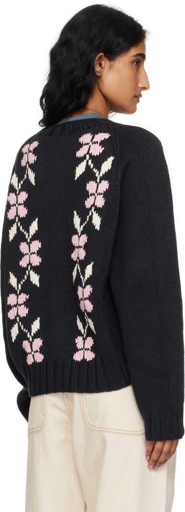 Sveter YMC YMC Atomic Knit Cardigan Čierna | Q8YME, 2
