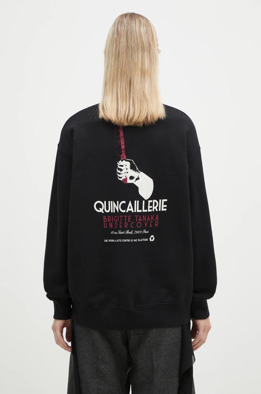 Mikina UNDERCOVER Black Printed Sweatshirt Čierna | UC2D1894.3, 0