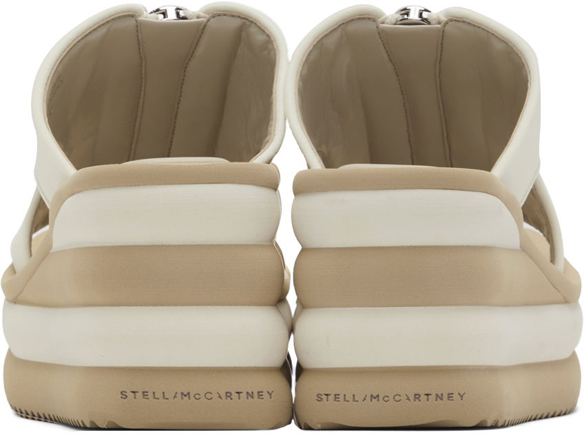 Šaty Stella McCartney Stella McCartney Scuba Slide Wedge Sandals Biela | 810059AF00U0, 1