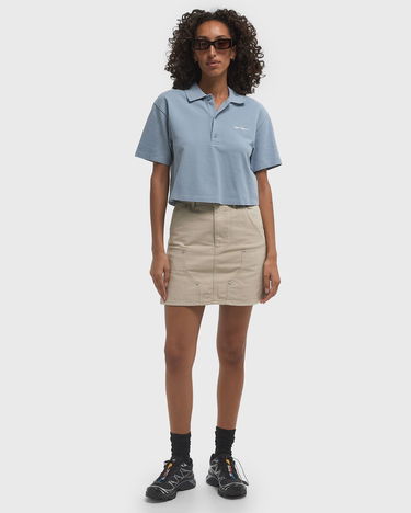 Polo tričko Carhartt WIP Women's Short Sleeve Script Polo Shirt Modrá | I034553-0F4.XX, 2
