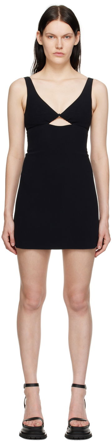 Šaty AMI Cutout Minidress Čierna | FDR101.273, 0