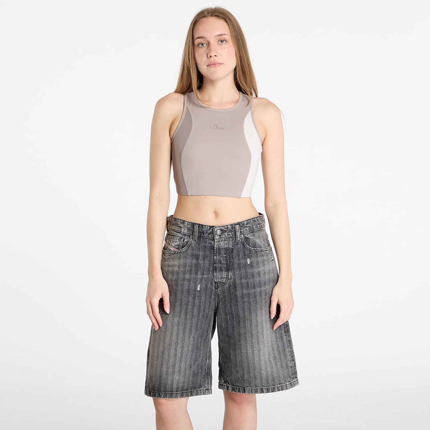 Podprsenka Dime Sports Bra Taupe Šedá | DIME2SP258TAU, 0