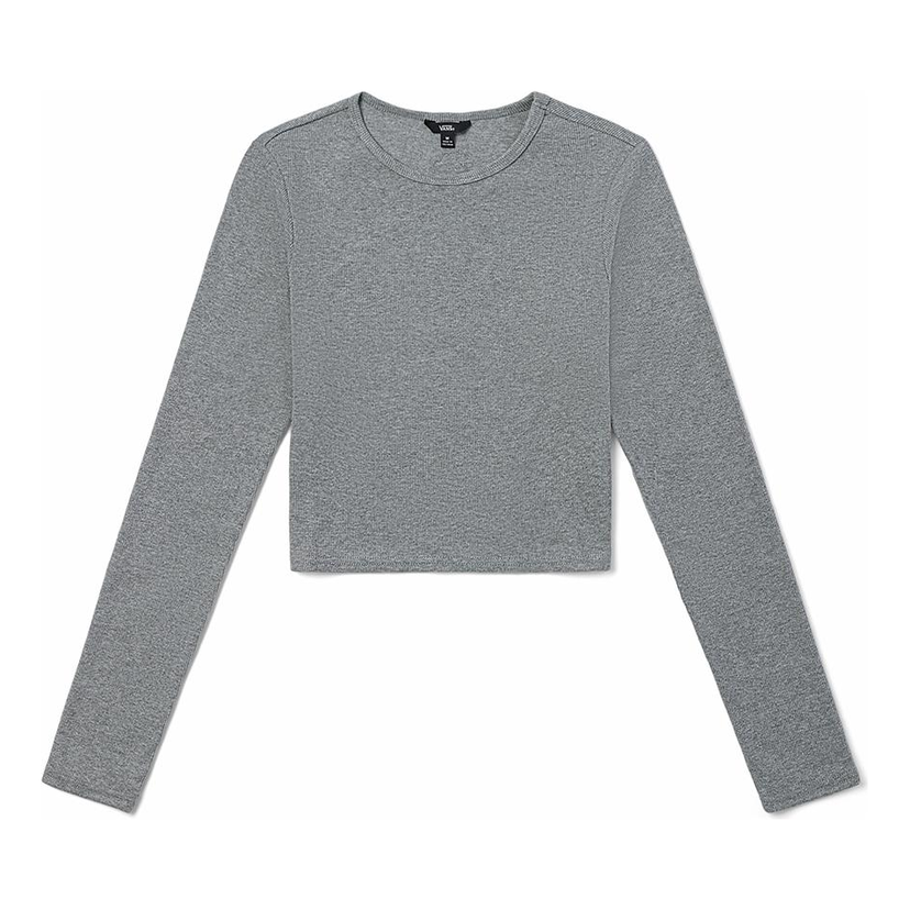 Crop Top Vans Armanto Long Sleeve Crop Top Šedá | VN0A7YQQGRH