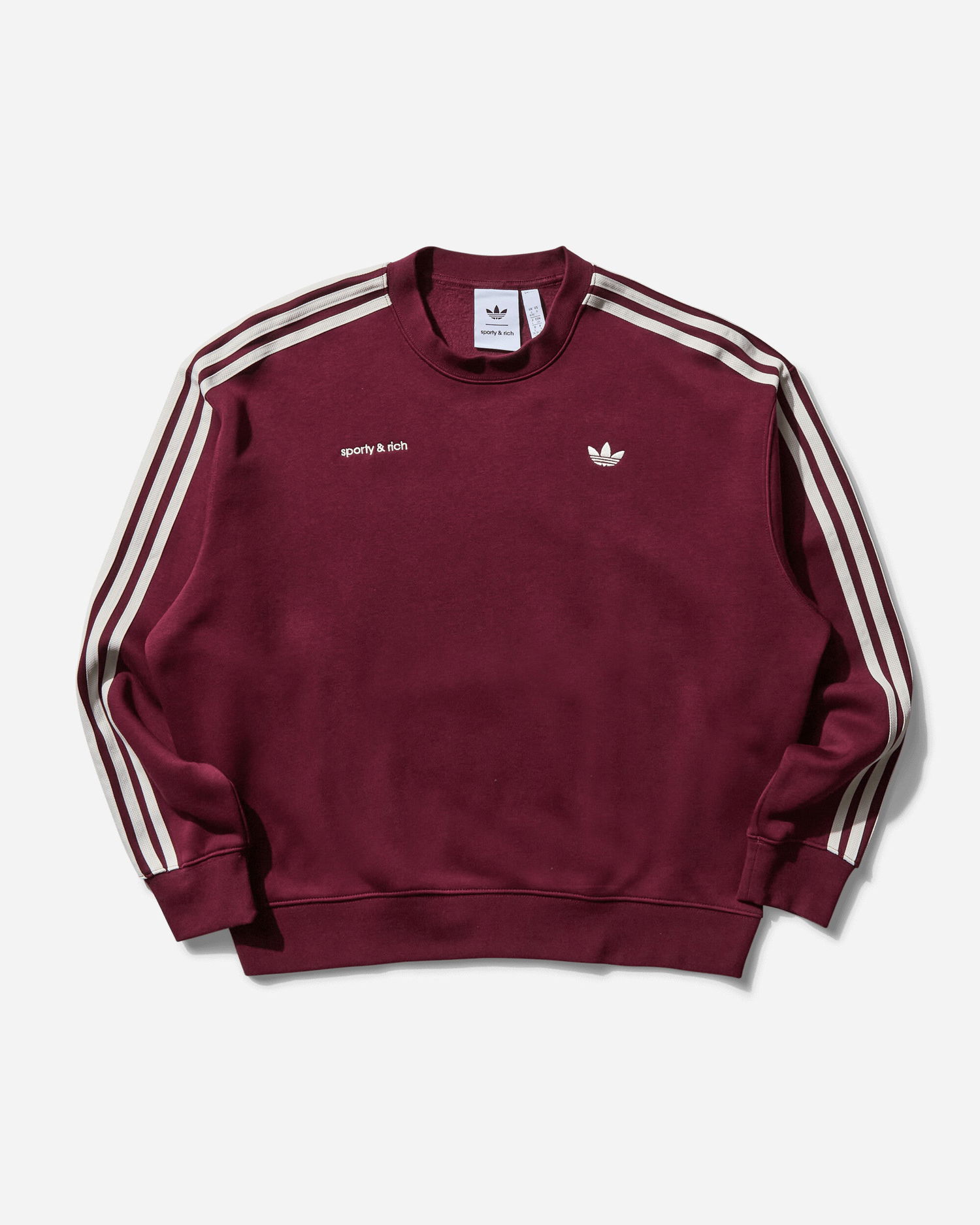 Sveter adidas Originals Sporty & Rich Sweatshirt Vínová | JN5321, 1
