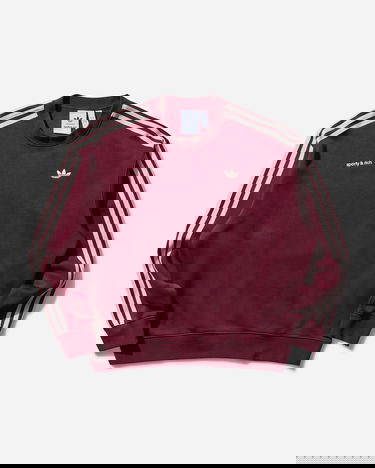 Sveter adidas Originals Sporty & Rich Sweatshirt Vínová | JN5321, 1