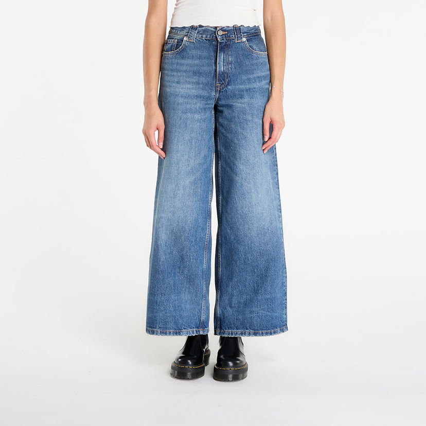 Džínsy Tommy Hilfiger Tommy Hilfiger 70'S High Rise Wide Leg Jeans W27/L30 Modrá | WW0WW46731 1A5