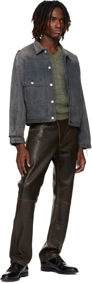 Bunda Enfants Riches Déprimés 'Type VII' Flannel Lined Jacket Šedá | 030-554, 3