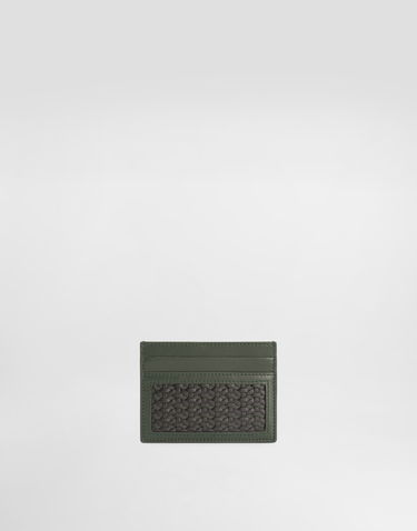 Peňaženka Dolce & Gabbana Dolce & Gabbana Woven Calfskin Card Holder Zelené | BP0330AN41989868, 2