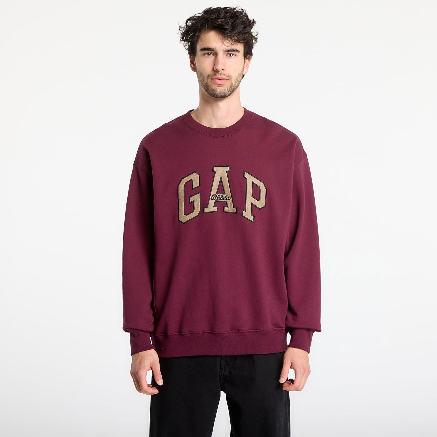 Mikina GAP Oversized Heavyweight Sweatshirt Vínová | 821259-02, 0