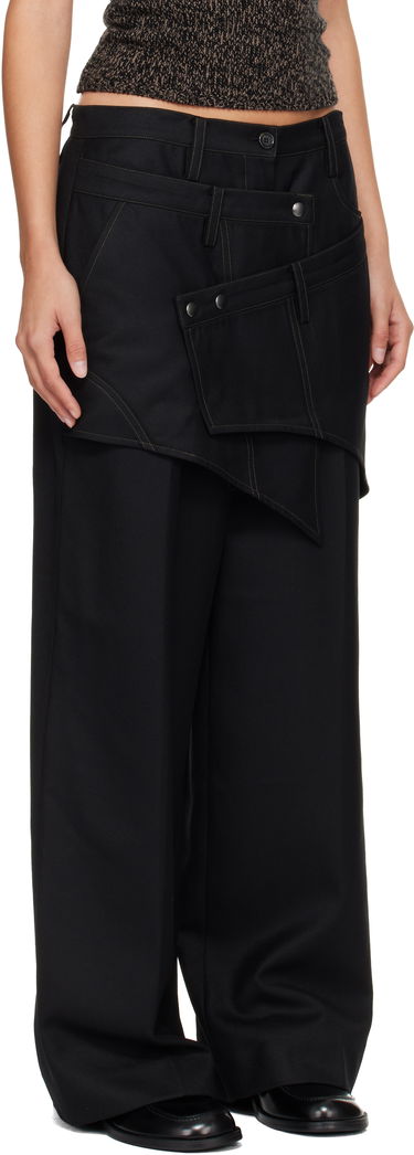 Nohavice Andersson Bell Crossover Wrap Tailored Trousers Čierna | apa862w, 1