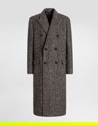Dolce & Gabbana Double-breasted Herringbone Coat