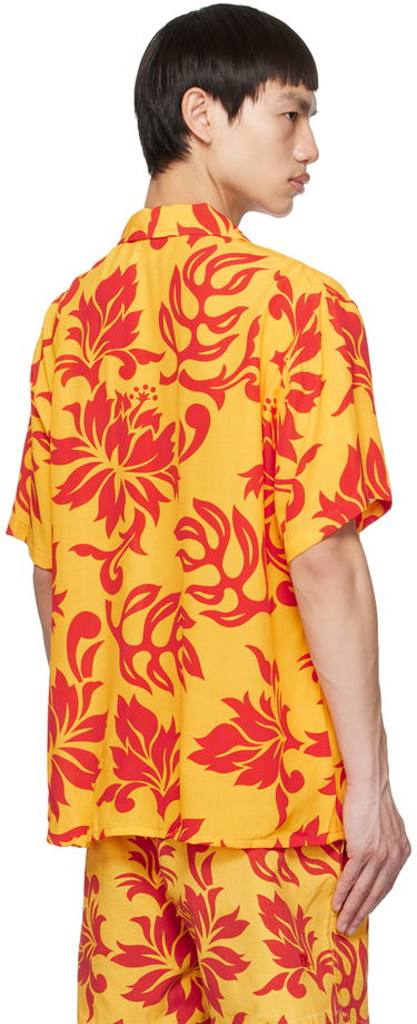Košeľa ERL ERL Floral-Print Shirt Žltá | ERL06B003, 2