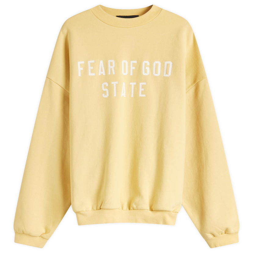 Mikina Fear of God Heavy Fleece Crew Sweat Žltá | 192BT246233F