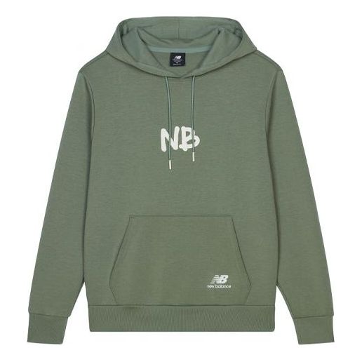 Mikina New Balance Men's Alphabet Logo Hoodie Zelené | AMT13364-CEL