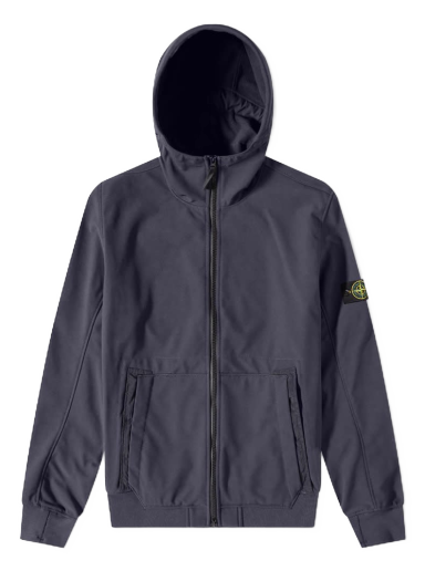 Bunda Stone Island Soft-Shell Hooded Jacket Čierna | 7715Q0122-V0020