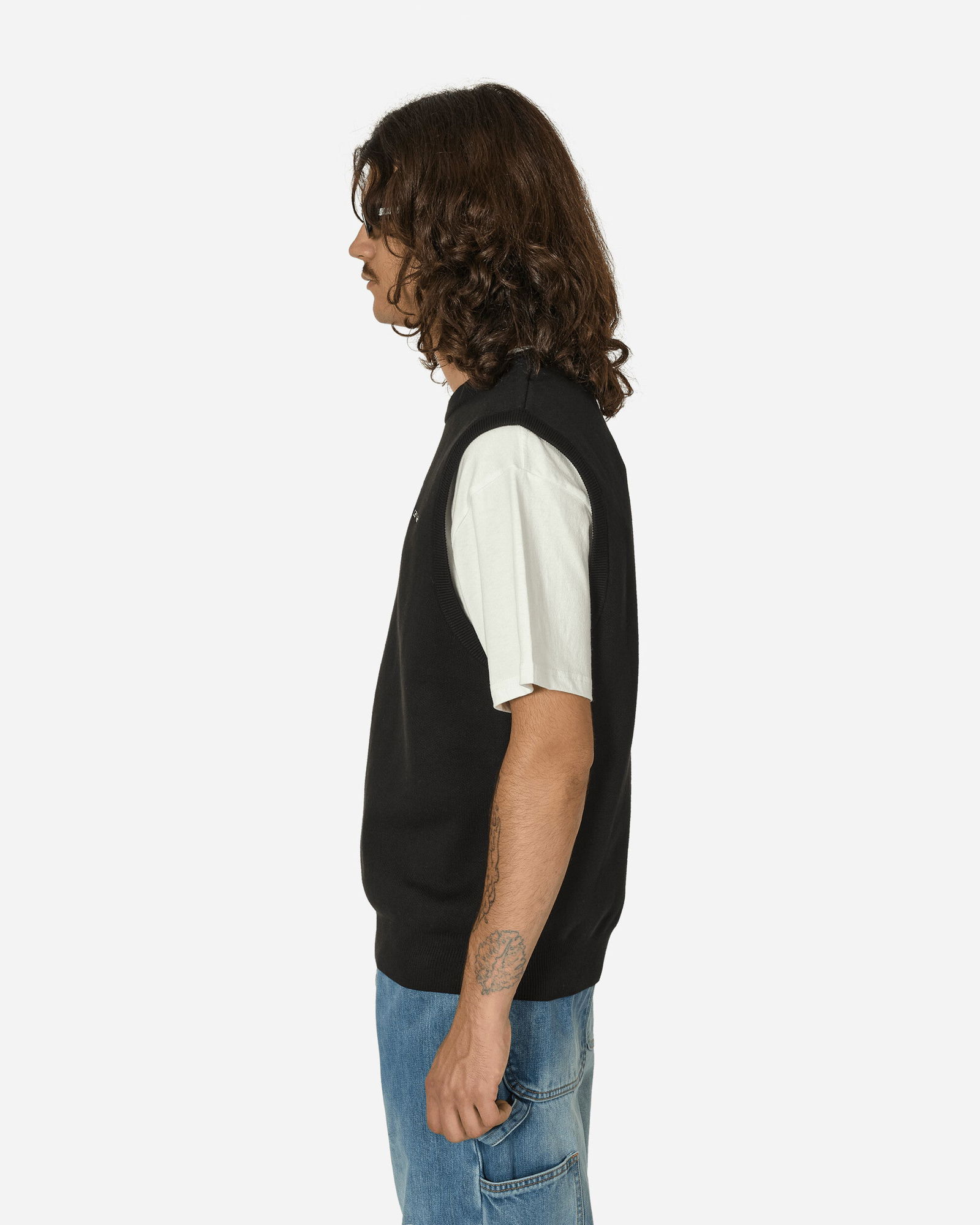 Script Vest Black