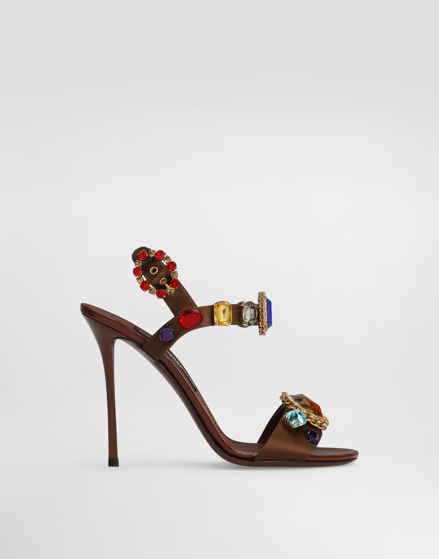 Tenisky a topánky Dolce & Gabbana Dolce & Gabbana Keira 2.0 Satin And Patent Leather Sandals With Embellishments Rôznofarebný | CR1976AC3268W160, 0