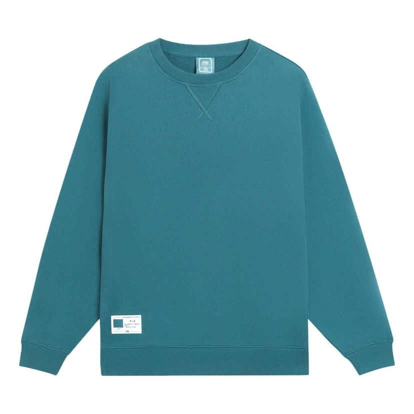 Mikina Li-Ning Sweatshirt Label Logo Modrá | AWDSB13-5