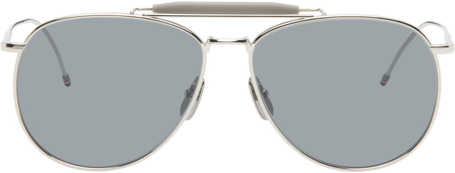 Slnečné okuliare Thom Browne Aviator Sunglasses Šedá | UES015A-G0001, 0