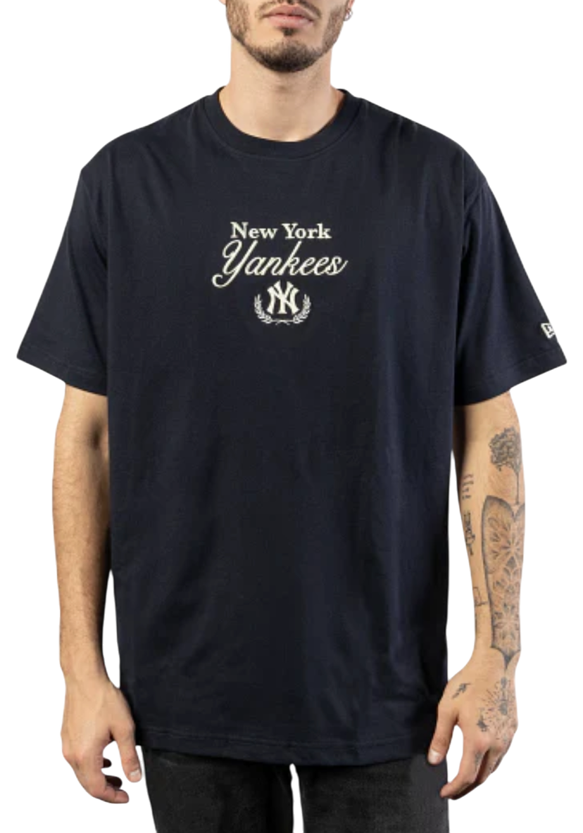 Tričko New Era New York Yankees Book Club T-Shirt Navy | 60426096-60426096