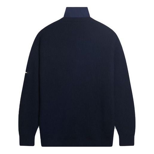 Sveter Balenciaga Layered Knit Sweater Navy | 675274T16118065, 0